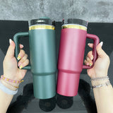 Rts usa_30oz 40oz H2.0 mirror gold plated powder coated tumblers for laser engraving_nina