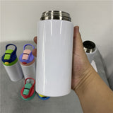 12oz 20oz white blank sublimation kids water bottles with flip top lids_nina