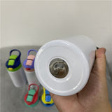 12oz 20oz white blank sublimation kids water bottles with flip top lids_nina