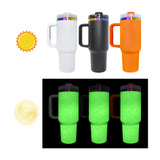 Glow in dark 40oz laser engraving rainbow plated tumblers for Halloween_nina