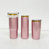 20oz 30oz shiny rose pink gold plated tumblers for sublimation and laser engraving_nina