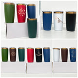 Mini size 10oz copper & rainbow plated coffee mugs tumblers with magnetic lids_nina