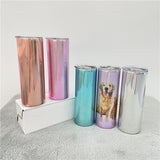 20oz blank sublimation magic mirror metallic electroplate holographic skinny tumblers_nina