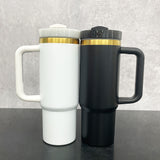 Rts usa_30oz 40oz H2.0 powder coated gold plated quencher tumbler coffee mugs cups with handle for engraved_nina