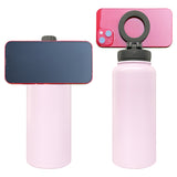 32oz powder coated mirror copper plated underneath water bottles with magnetic phone holder_nina