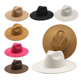 9.5cm blank suede western cowboy wide brim Suede hats for laser engraving burning_nina