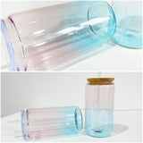 16oz clear crystal ocean glass cans with lids for sublimation and UV DTF wraps_nina