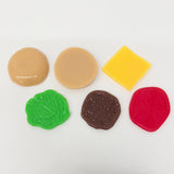 Needoh DIY 6 total pieces Stackable Detachable Removable Hamburger Squishy kit toys_nina