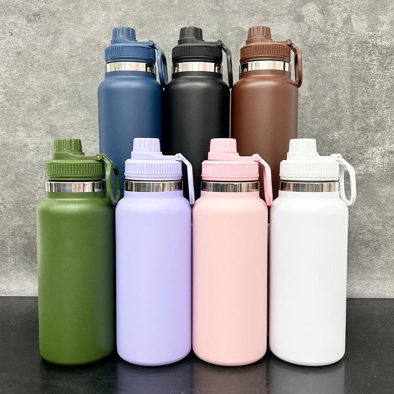 Rts usa_32oz Non Spill Wide Mouth Insulated water bottle with portable drinking spout lid_nina