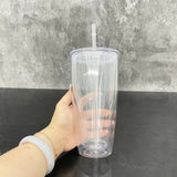 25oz snowglobe plastic tumbler with straw_nina