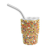 2oz 3oz mini bling rhinestone shot glass tumblers with lids and metal straws_nina