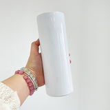 20oz skinny straight white sublimation blanks water sports bottle with sports lid and slide lid_nina