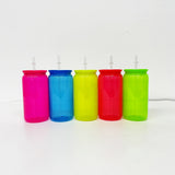 Rts usa_16oz neon fluorescent color beer plastic cans for UV DTF wraps_nina