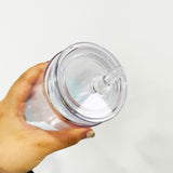 16oz clear crystal ocean glass cans with lids for sublimation and UV DTF wraps_nina