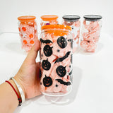 Rts usa_16oz Halloween design 3D touch UV printing beer glass cans_nina