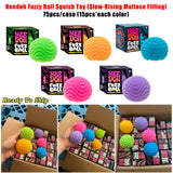 Needoh Maltose Slow Rising Fluffy Plush Exterior Squishy Squeeze Stress fuzzy Ball toys_nina
