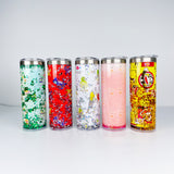 Rts usa_20oz DIY glitter snow globe skinny straight storyboard tumblers_nina