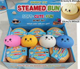 Rts usa_Colorful soft squeeze decompression Dumpling Stress Balls toys with Steamer Box_nina