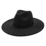 9.5cm blank suede western cowboy wide brim Suede hats for laser engraving burning_nina