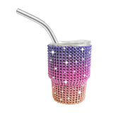 2oz 3oz mini bling rhinestone shot glass tumblers with lids and metal straws_nina