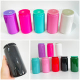 Rts usa_16oz solid glossy macaron colored borosilicate beer soda glass cans_nina