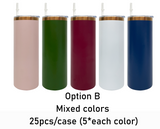 Rts usa_powder coated 20oz copper plated skinny straight tumbler coffee travel mugs_nina