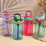Portable leak proof Flip straw 16oz kids water bottles_nina