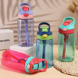 Portable leak proof Flip straw 16oz kids water bottles_nina