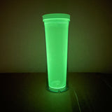 20oz glow in dark double wall snow globe curve cups with bottom hole_nina