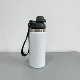 16oz 20oz adult kids white blank sublimation double wall vacuum insulated stainless steel water bottles with strap flip top lids_nina