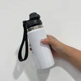 16oz 20oz adult kids white blank sublimation double wall vacuum insulated stainless steel water bottles with strap flip top lids_nina