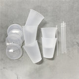 16oz 24oz colorful plastic cups with lids and straws_nina