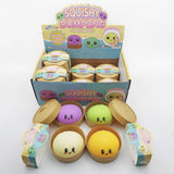 Rts usa_Colorful soft squeeze decompression Dumpling Stress Balls toys with Steamer Box_nina