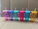 cute kids 20oz jelly clear frosted glass mugs for sublimation and UV DTF wraps_nina