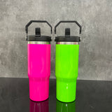 30oz flip straw neon water bottles for sublimation and laser engraving_nina