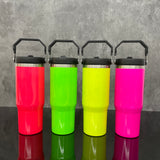 30oz flip straw neon water bottles for sublimation and laser engraving_nina