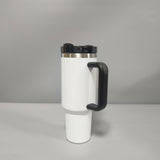 40oz H2.0 white blank sublimation tumblers with colorful lids and handles_nina