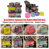 Rts usa_Needoh 5.5 cm Slow Rise Nice Ice Cube Squishy Squeeze toys for Stress Relief with gift box_nina