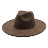 9.5cm blank suede western cowboy wide brim Suede hats for laser engraving burning_nina