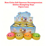 Rts usa_Colorful soft squeeze decompression Dumpling Stress Balls toys with Steamer Box_nina