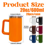 Rts usa_20oz copper plated coffee mugs tumblers with removable handle_nina