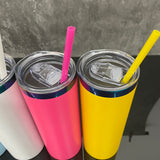 Rts usa_20oz powder coated stainless steel rainbow plated underneath skinny straight tumblers_nina